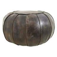 leather pouffe for sale