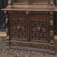 oak glazed bookcase for sale