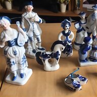 blue white delft figurine for sale