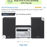 panasonic cd stereo system for sale