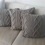 knitted aran cushions for sale