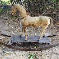 white wooden rocking horse for sale