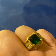 emerald ring yellow gold for sale