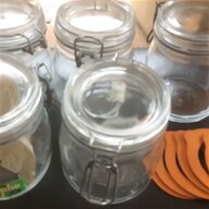 orange storage jars for sale