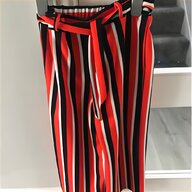 red black striped trousers for sale