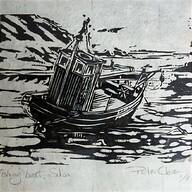 original woodcut signed for sale