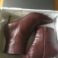 black leather kitten heel boots for sale