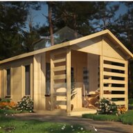 log cabin garden office for sale