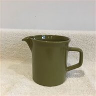 vintage enamel coffee pot green for sale