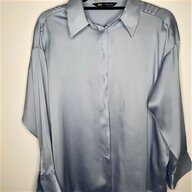 blue satin blouse for sale
