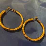 real gold hoop earrings for sale