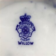 willow pattern jug large for sale