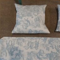 toile fabric green for sale