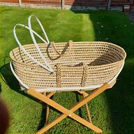 vintage wicker moses basket for sale