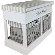 white wicker storage baskets with lids for sale