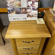 pair solid oak bedside cabinets for sale