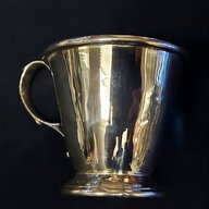 silver christening mug for sale