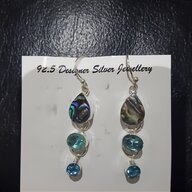 abalone sterling silver earrings for sale