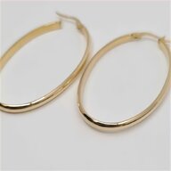 real gold hoop earrings for sale
