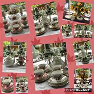 vintage mismatched tea set for sale