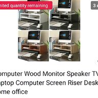 wooden computer monitor stand for sale