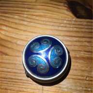 silver enamel pillbox for sale