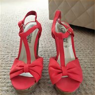 coral wedge sandals for sale