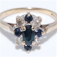 mens gold sapphire ring for sale