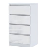 tall white gloss cabinet for sale