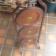 vintage round folding side table for sale