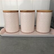 pink tea sugar coffee jars for sale