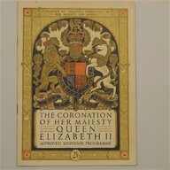 1953 coronation programme for sale