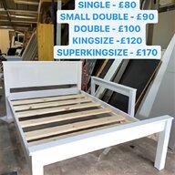 white double bed frame for sale