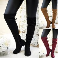 rubber thigh high boots 7 for sale