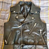 leather sleeveless jacket for sale