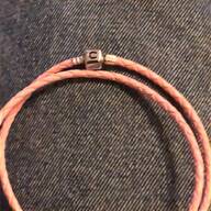pandora pink leather bracelet for sale