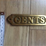 brass toilet sign for sale