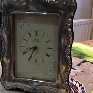 silver mantel clock for sale