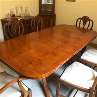 yew dining table chairs for sale