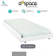 white single aspace bed for sale