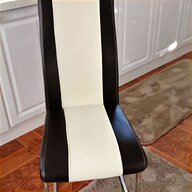 6 cream leather dining chairs for sale