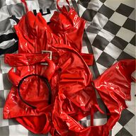 red pvc shorts for sale