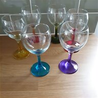 coloured stem glasses for sale