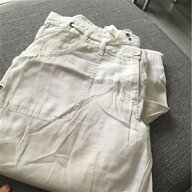 white lined linen trousers ladies for sale
