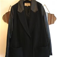 zara leather sleeve coat for sale