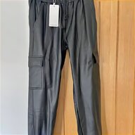 leather joggers mens for sale