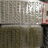 gold alphabet sticker letters for sale