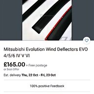 mitsubishi wind deflectors for sale