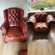 leather button chair for sale