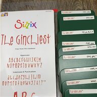 sizzix alphabet dies for sale